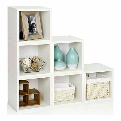 Outlet โ Way Basics Stackable Modular Storage 6 Cubes, White ๐ - Image 5