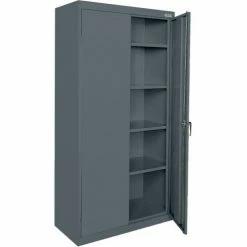 Buy 👍 Sandusky Classic Series All-Welded Storage Cabinet, Turn Handle, 36"Wx24"Dx72"H, Charcoal 🧨