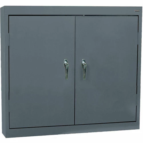 Coupon 🔔 Sandusky Solid Door Wall Cabinet WA22361230-02 - 36"W x 12"D x 30"H Charcoal 😀