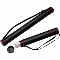 Coupon ✨ Chartpak Telescoping Document Tube, CHARLTUBE, 28"-43" Long x 3.5" Diameter, Black 👏