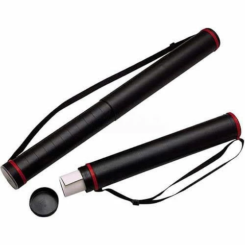 Coupon โจ Chartpak Telescoping Document Tube, CHARLTUBE, 28"-43" Long x 3.5" Diameter, Black ๐