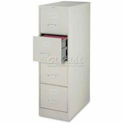 Best Sale 😉 Lorell® 4-Drawer Commercial-Grade Vertical File Cabinet, 15"W x 22"D x 52"H, Gray 👍