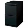 Buy 🥰 Lorell 2-Drawer Mobile File Pedestal, LLR49524,15"W x 19-7/8"D x 27-3/4"H, Black 🔥
