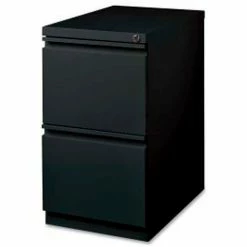 Buy 🥰 Lorell 2-Drawer Mobile File Pedestal, LLR49524,15"W x 19-7/8"D x 27-3/4"H, Black 🔥