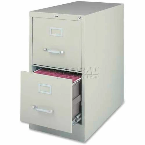 Deals โญ Lorell® 2-Drawer Heavy Duty Vertical File Cabinet, 18"W x 26-1/2"D x 28-3/8"H, Gray ๐