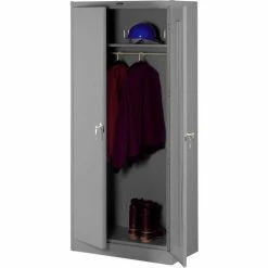 Promo 🎉 Tennsco Deluxe KD Wardrobe Cabinet 36"W x 18"D x 78"H Medium Grey 🔔