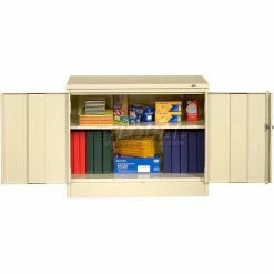 Discount 🔔 Tennsco Desk Height Storage Cabinet 3018-CPY - Welded 36"W X 18"D X 30"H, Champagne Putty 🥰