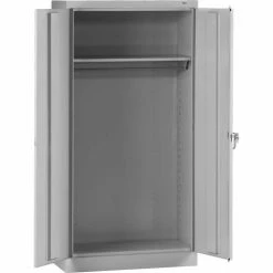 Hot Sale 🎁 Tennsco Standard Welded Wardrobe Cabinet 36"W x 18"D x 72"H Light Grey ✔️