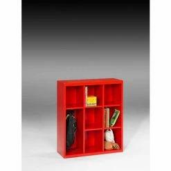 Outlet 💯 Tennsco Cubby Cabinet CC-40-CRI - Welded 34-1/2"W x 13-1/2"D x 40"H Crimson 🎉