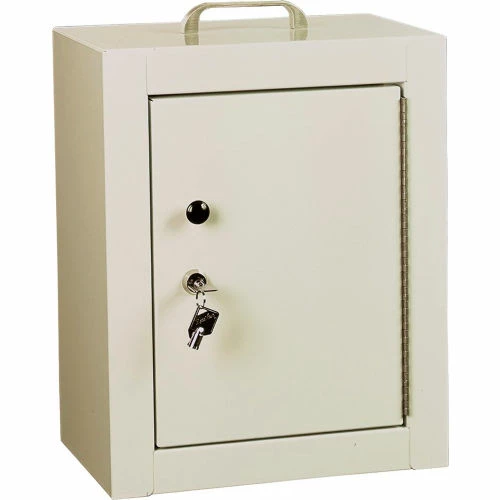Buy ๐ Harloff Narcotics Cabinet, Medium, Double Door/Double Lock, 12"W x 9"D x 16"H, Beige ๐ - Image 3