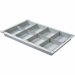 Cheapest 🧨 Harloff MedstorMax Flexmodul 2" Tray, w/1 Long & 3 Short Dividers, Gray 🎁