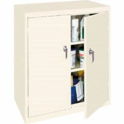 Hot Sale 🛒 Steel Cabinets USA BL-364-P Counter High Cabinet Assembled 36x18x42 Putty 🧨