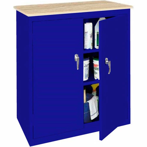 Best reviews of โ Steel Cabinets USA Counter High All-Welded Storage Cabinet W/Plastic Top, 36"Wx18"Dx42"H, Blue ๐ฅฐ
