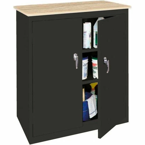 Wholesale ๐ Steel Cabinets USA Counter High All-Welded Storage Cabinet W/Plastic Top, 36"Wx18"Dx42"H, Charcoal ๐ฅ
