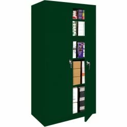 Deals ❤️ Steel Cabinets USA Fixed Shelf All-Welded Storage Cabinet, 30"Wx18"Dx72"H, Hunter Green 🔔