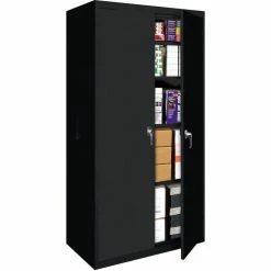 Coupon ✨ Steel Cabinets USA Fixed Shelf All-Welded Storage Cabinet, 30"Wx15"Dx72"H, Black ⌛