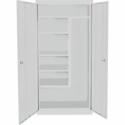 Best reviews of ❤️ Steel Cabinets USA J-318-G Janitorial Cabinet Assembled 30x18x72 Gray 🧨