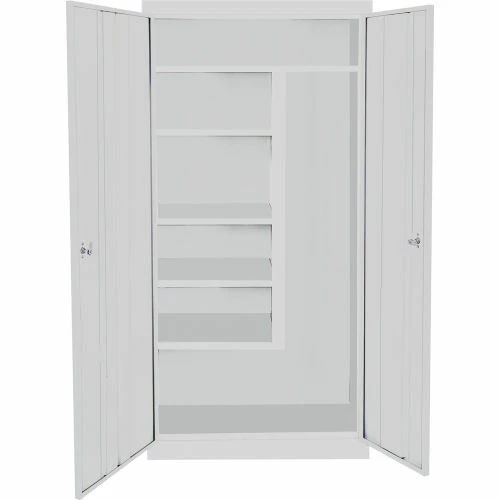 Best reviews of โค๏ธ Steel Cabinets USA J-318-G Janitorial Cabinet Assembled 30x18x72 Gray ๐งจ