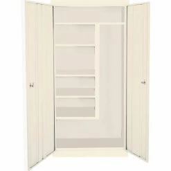 Buy ✔️ Steel Cabinets USA J-318-P Janitorial Cabinet Assembled 30x18x72 Putty 🛒