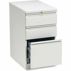 Best reviews of 🎉 HON® Efficiencies Mobile Box/Box/File Pedestal, 15"W x 22.88"D x 28"H, Light Gray 🌟
