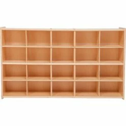 Best reviews of ✨ Wood Designs 20 Tray Cubby Storage, Unassembled w/o Trays, 46-3/4"W x 12"D x 27-1/4"H 🎁