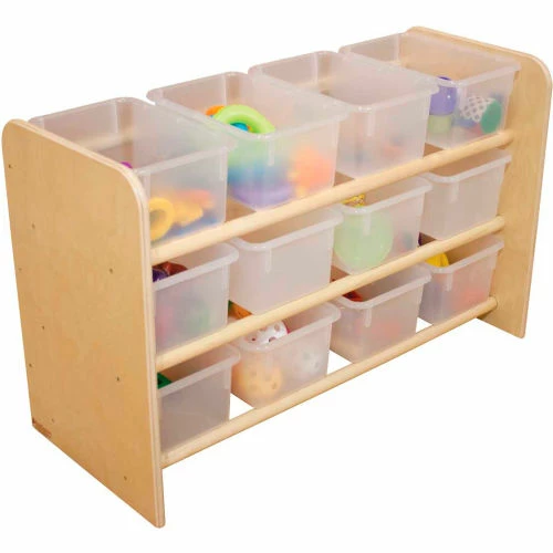 Hot Sale ๐ Wood Designs See-All Storage with Twelve Clear Trays ๐