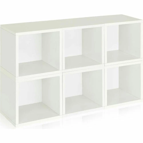 Outlet โ Way Basics Stackable Modular Storage 6 Cubes, White ๐ - Image 6