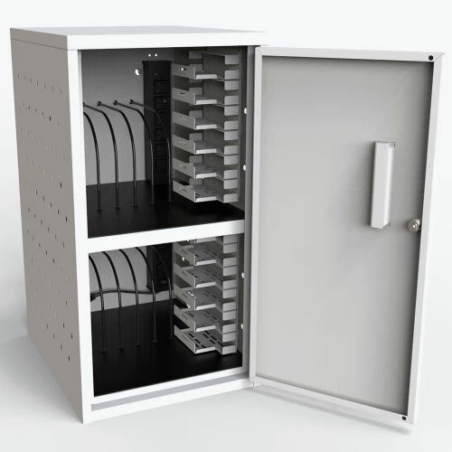 Best reviews of ๐ Luxor Vertical Wall/Desk Tablet Charging Cabinet For 12 Devices, 13"W x 15-3/4"D x 24-3/8"H, Gray ๐ - Image 2